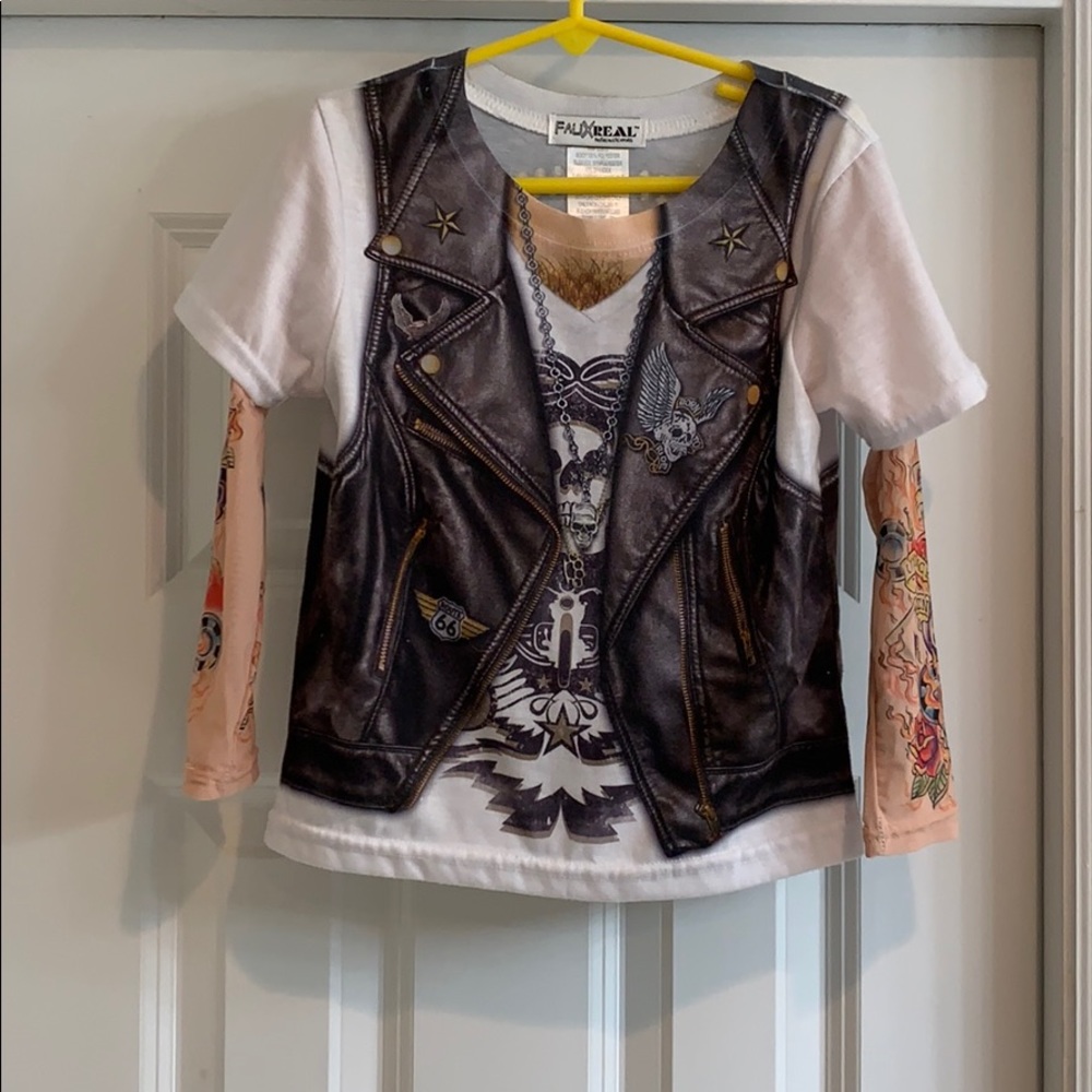 COPY - FAUX Real Kids Biker Top